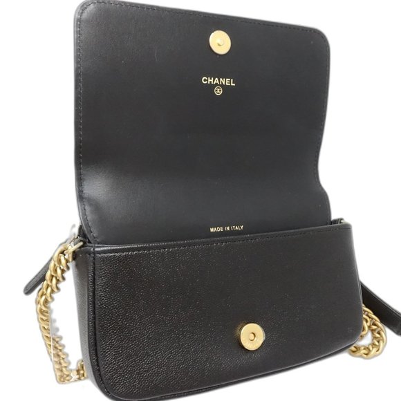 CHANEL Authentic Black Caviar Leather Wallet - Picture 7 of 10